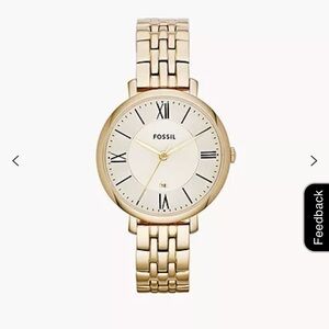 Fossil Jacqueline Gold-Tone Stainless Steel Watch - Women’s watch